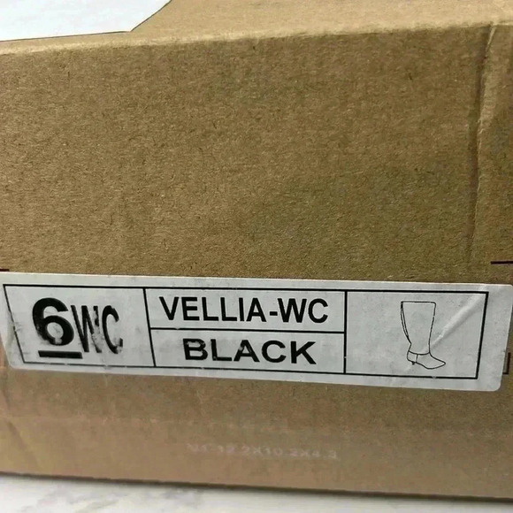 JOURNEE  Grey Black Padded Vellia Pointed Toe Kitten Heel Dress Boot Size 6 WC - Picture 9 of 11